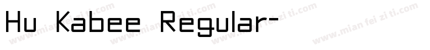Hu Kabee Regular字体转换
